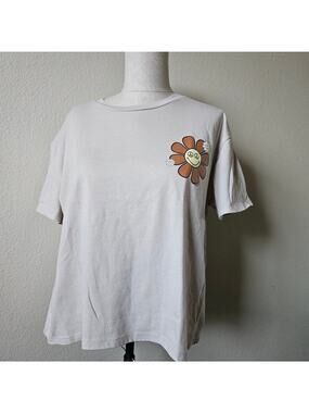 Smiley World Crop TShirt Large